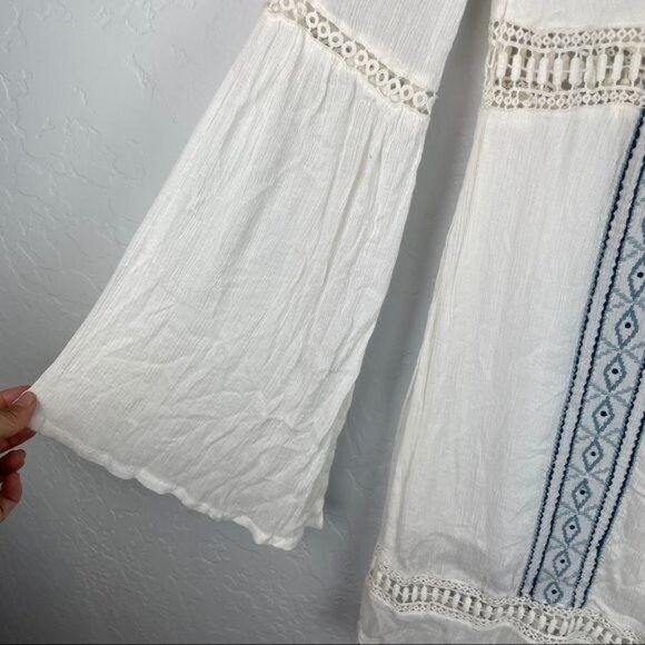 Ale by Alessandra x Revolve Luana Long Sleeve Embroidered Mini‎ Dress Size Small - Picture 5 of 10